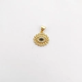 Golden evil eye pendant featuring a dark blue marquise stone and white micro-zirconia - Pendant Only / Evil Eye (NF10-9)