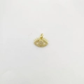 Evil eye charm pendant in gold plating with cubic zirconia micro-pave setting - Pendant Only / Eye (NC22-5)