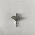 Silberner Rochen-Anhänger mit Zirkonia-Besatz für DIY Ozean-Halsketten und Schmuck - Rochen (NAA07-5) / Silber