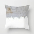 Nordic black and white geometric pillow cover with abstract grey and white texture print - 18x18 Inch / Abstract Cement Texture (DRD27-12)
