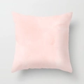 Pink watercolor geometric throw pillow cover made of soft peach skin polyester fabric - 18x18 Inch / Pink Watercolor Stain Design (DRD60-9)