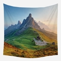 Tenture murale série forêt avec paysage de montagne au coucher du soleil décor - 95*73 / Montagne au Coucher du Soleil (WTG-9)