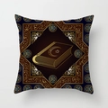 Detail of moon star book pattern on peach skin pillow cover with Arabic motifs - 45*45cm (No Insert) / Quran Shape Pattern (DRD179-9)