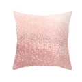 Pink marble pattern square pillowcase with rose gold glitter texture for sofa decor - 18x18 Inch / Rose Gold Glitter Texture (DRD300-3)