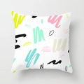 Federa per cuscino quadrata stile Matisse con pennellate d'arte astratta colorate - Pennellate Astratte Multicolore (DRD391-3)