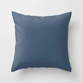 Minimalistischer quadratischer Kissenbezug in Marineblau mit glatter Stofftextur - Standard Spezifikation / Dunkelblau (DRS11-24)