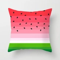 Fresh summer square pillowcase with creative watermelon print for home sofa decor - Watermelon Flesh Pattern (DRD74-21)