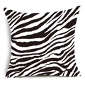 Fodera per cuscino quadrata moderna con motivo zebrato bianco e nero su tessuto - Stile Zebra Bianco e Nero (DRD401-1) / 45X45cm (Senza Anima)