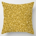 Modern Nordic style gold glitter throw pillow cover for luxury sofa decoration - Pure Gold Glitter Texture (DRD110-17)