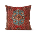 Housse de coussin bohème vintage avec motifs mandalas persans géométriques - Impression Rouge Vintage Persan (DRD138-5)