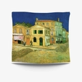 Arazzo artistico con il dipinto La Casa Gialla di Van Gogh su morbido tessuto decorativo - 95x73 Levigato (Sottile) / Stile La Casa Gialla (GT13-9)