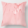 Roze decoratieve kussenhoes met delicate verenstructuur voor de bank in huis - 45x45 cm / Roze Veertextuur (DRD111-5)