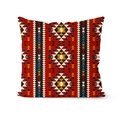 Housse de coussin carrée avec motifs géométriques ethniques et style sud-ouest - Motif d'Art du Sud-Ouest (DRD138-15)