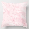 Roze marmeren patroon vierkante decoratieve kussenhoes voor bank of bed in huis - 45x45 cm / Roze Marmer Textuur (DRD111-13)