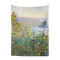 Impressionist oil painting style floral tapestry for bedroom wall decor art - Garden Path (GT16-6)