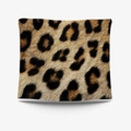 Minimalist animal leopard print tapestry with realistic faux fur texture on white background - 95X73 (Peach Skin) / Leopard Print (GT27-8)