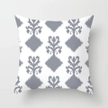 European style grey geometric pattern peach skin pillowcase for modern home sofa decor - Vintage Geometric (DRD159-15) / 18x18 Inch