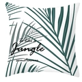 Federa quadrata con foglie di palma tropicali e testo To like a Jungle - Motivo Piante della Giungla (DRD189-1)