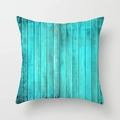 Square turquoise pillowcase with vintage wood grain pattern for home sofa decor - Drd157-21 / 45x45 Peach Skin Velvet