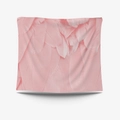 Pink feather pattern tapestry wall hanging with soft texture and artistic layering - 95x73cm Brushed Fabric / Pink Feathers (GT30-25)