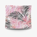 Pink and black watercolor palm leaf tapestry for modern home wall decor - 95x73cm Brushed Fabric / Watercolor Palm (GT30-29)