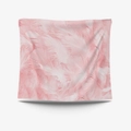 Pink feather digital print tapestry wall hanging decorative soft fabric blanket - 95x73cm Brushed Fabric / Pink Feathers (GT30-30)
