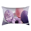 Funda de cojín de Pascua con huevos morados y margaritas para decoración de sofá - Huevos de Pascua Lila (DRD231-26) / 30x50