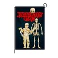 Halloween garden flag featuring mummy and skeleton design with linen texture finish - 30*45cm / Mummy Skeleton Party Style (QZ005-10)