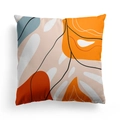Modern Nordic abstract art pillow cover with colorful geometric patterns and black lines - 45x45CM (No Core) / Abstract Block 1(DRD278-1)