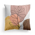 Nordic abstract art throw pillow cover featuring geometric patterns and minimalist leaves - 45x45CM (No Core) / Morandi Abstract 8(DRD278-8)