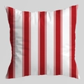 Rood en wit verticaal gestreepte vierkante kussenhoes voor bankdecoratie thuis - Verticale Streep Stijl (CRD126-4) / 45*45cm (Geen Binnenkussen)