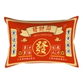 Chinese New Year lumbar pillow with red festive design and gold Lucky symbols - Cover Only