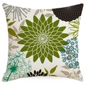 Λινό κάλυμμα μαξιλαριού με φλοράλ σχέδιο mandala boho για διακόσμηση σπιτιού - 45x45CM (Χωρίς Εσωτερικό) / Στυλ Mandala 2 (YMD245-2)