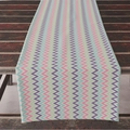 Colorful chevron pattern Easter table runner on dark wood surface home decoration - Multicolor Chevron Wave Style (ZQ10-4)