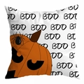 Halloween pillow cover with orange pumpkin, spider detail and black BOO print - 45x45cm / White Background Pumpkin BOO (DRD295-27)