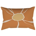 Fodera per cuscino lombare arancione nordico con stampa geometrica astratta moderna - 30cm x 50cm / Stile Patchwork d'Arte Astratta (CRD62-1)