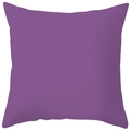 Ethnic geometric square pillow cover in solid purple fabric for sofa and car decor - Solid Purple Style (CRS29-8) / 18x18 Inch