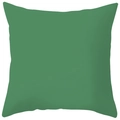 Ethnic style geometric square pillowcase in solid grass green with a minimalist finish - Solid Grass Green Style (CRS29-15) / 18x18 Inch