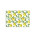 Waterproof rectangular table mat with vibrant lemon and green leaf pattern design - 30*45CM Cotton Linen / Lemon Pattern (CD20-1)