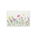 Platzset aus Baumwollleinen mit Aquarell-Kosmosblumen und Schmetterlingsdruck - 30x45cm Baumwoll-Leinen / Wildblumen Schmetterling (CD21-2)