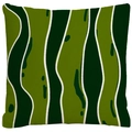 Vierkante kussensloop met zomerse watermeloen print en groene vruchten textuur - Watermeloen Textuur (YMD501-3) / 45cm*45cm