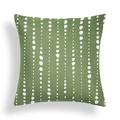 Groene kussensloop met witte polkadot-streeppatronen voor bankdecoratie - Verticaal Polkadot Patroon Stijl (crd99-3) / 45cm*45cm