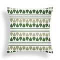 Groene abstracte geometrische kussenhoes met druppelprint voor de bank - Geometrisch Druppelpatroon Stijl (crd99-4) / 45cm*45cm