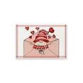 Set de table de Saint-Valentin avec gnome, drapeau XOXO et motifs de coeurs - CD31-12