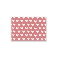 Set de table rose avec motifs cœurs blancs pour une décoration de Saint-Valentin - CD31-18
