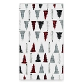 Vista dettagliata di un asciugamano da cucina in microfibra con stampa di alberi di Natale - 45*66cm / Albero Cartoon Colorato (CSJ1-18)