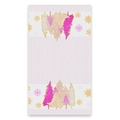 Dettaglio dell'asciugamano natalizio in microfibra con alberi e fiocchi rosa e dorati - 45*66cm / Righe Viola Albero Rosa (CSJ1-14)
