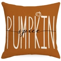 Leinen-Kissenbezug Pumpkin Spice Herbst-Design in Orange für Thanksgiving-Deko - 45*45cm Leinen Einseitig Ohne Füllung / Pumpkin Spice Schriftzug (TQYM70-3)