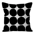 Nordic minimalist black and white geometric pattern square cushion cover in modern art style - Irregular Color Matrix (ALS9-27) / Cover Only (Without Core)