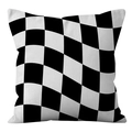 Minimalist black and white checkerboard square cushion cover in Nordic ins style - Racing Checkerboard (ALS9-37) / Cover Only (Without Core)